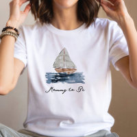 Futur Maman Voilier Aquarelle Nautique
