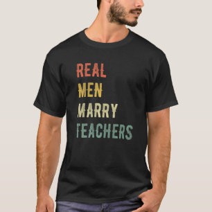 T-shirt Futur Mari Vrais Hommes Mariage Enseignants 1