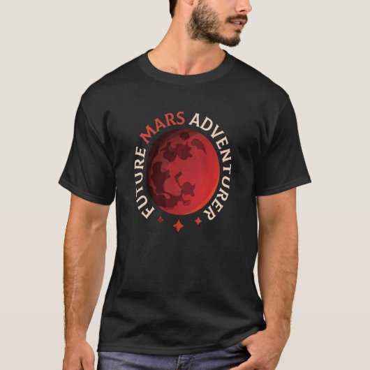 T-shirt Futur Mars Aventurier Space Planète Explorer Sayin (Devant)