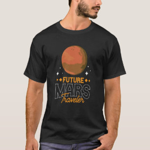 T-shirt Futur Mars Voyeler dit Explorer Planet Space