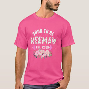 T-shirt Futur Meemaw Ét 2025 Cadeaux Première fois Grand-m
