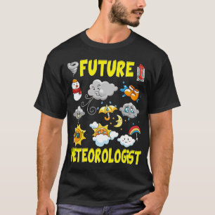 T-shirt Futur météorologiste des enfants Chemise Météo Pré