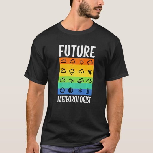 T-shirt Futur météorologue (Devant)