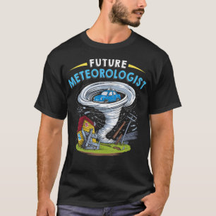 T-shirt Futur météorologue Costume pour enfants Météo Torn