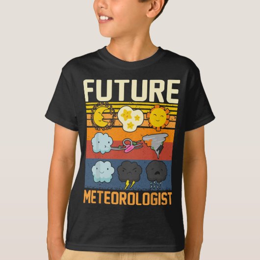 T-shirt Futur météorologue météologue pour les jeunes Mété (Devant)