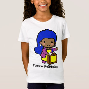 T-Shirt Futur mignonne fille Politicienne / Conférencier
