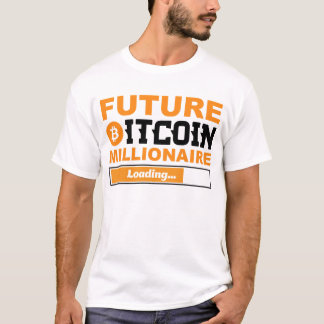 T-shirt Futur Millionnaire Bitcoin Humour Cryptomonnaie