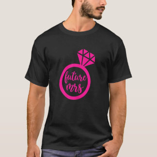 T-shirt Futur Mme Féminin Mariage Engagement Mariage Maria