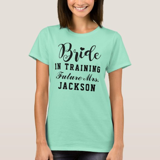 T-shirt Futur Mme Mariée Rose Future Épouse (Devant)
