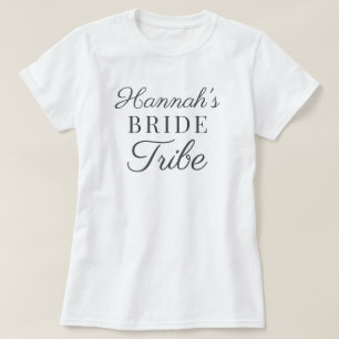 T-shirt Futur Mme Script Nom personnalisé Mariée à être