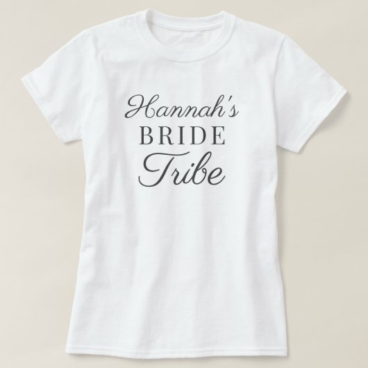 T-shirt Futur Mme Script Nom personnalisé Mariée à être (Design devant)