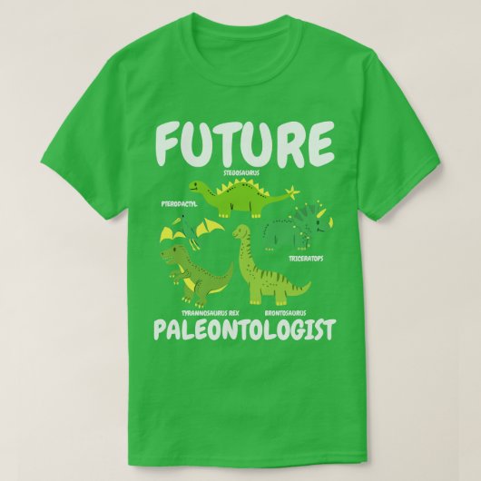 T-shirt Futur Paléontologue Dinosaure 1 (Design devant)