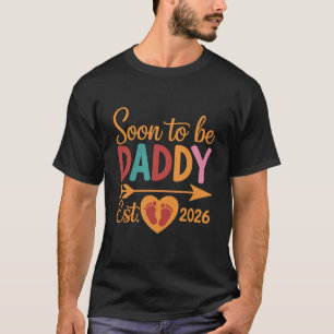 T-shirt Futur Papa 2026 Annonce de Grossesse en Attente