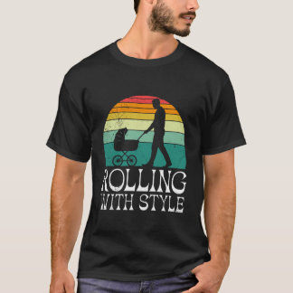 T-shirt Futur Papa ROULE AVEC STYLE Drôle Futur Papa