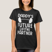 T-shirt Futur partenaire de levage de papa Funny Bodybuild (Devant)