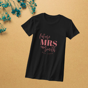 T-shirt Futur Personnalisé Mme Customisée Mariée À Être