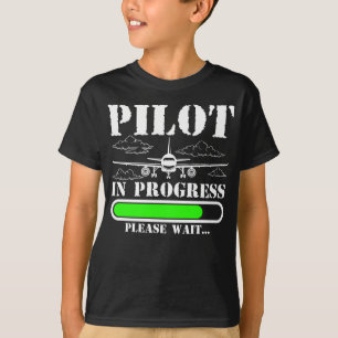 T-shirt Futur pilote Chargement d'avion amusant pilote