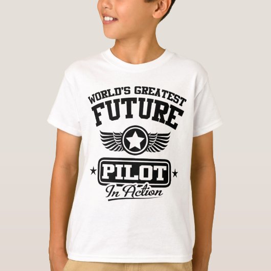 T-shirt Futur pilote dans l'action (Devant)