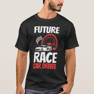 T-shirt Futur Pilote De Voiture De Course Enfants Hommes F