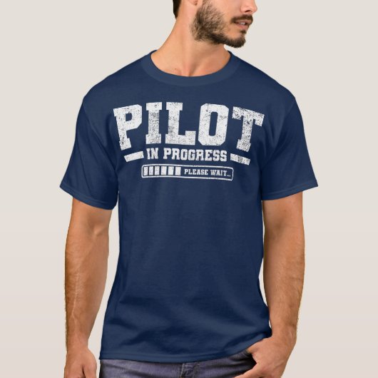 T-shirt Futur pilote école de pilotage Vintage (Devant)