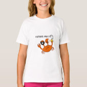 T-shirt Futur Pirate Crabe mignon cadeau d'anniversaire pe (Devant)