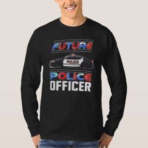 T-shirt Futur Policier Costume Policier Poli Futur