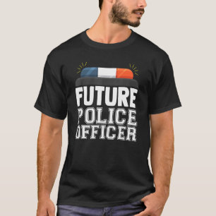T-shirt Futur policier Fun Novelty Patriotic Carrière