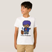 T-shirt Futur politicien/président avec cheveux bleus (Devant entier)