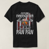 T-shirt Futur pompier comme mon PAW NOUS PAW Drapeau (Design devant)