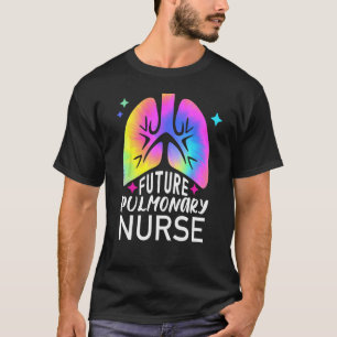 T-shirt Futur Pulmonaire Infirmière Tie Dye Poumons Pulmon