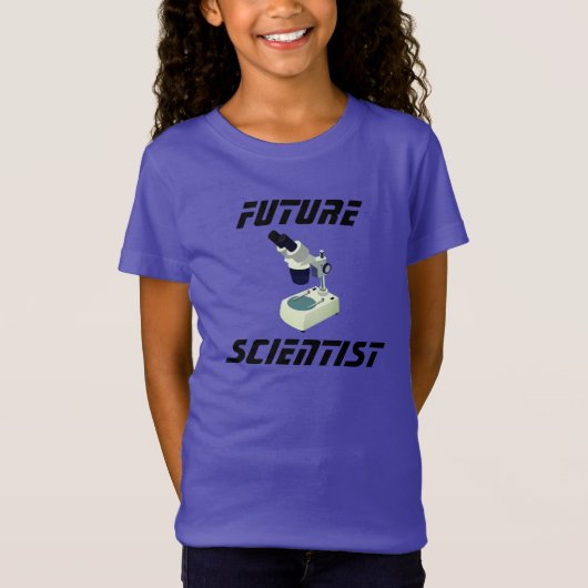 T-Shirt "Futur scientifique" et microscope (Devant)