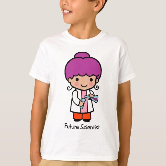 T-shirt Futur scientifique - fille (Devant)