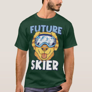 T-shirt Futur skieur Golden Retrivers Etreme Snow Ski