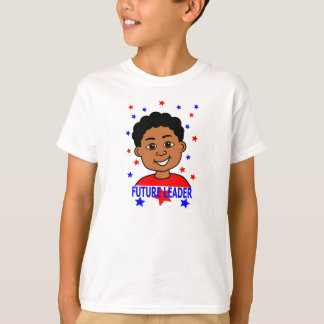 T-shirt Futur sourire de garçon du Chef de bande dessinée