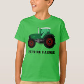 T-shirt Futur tracteur vert agricole (Devant)