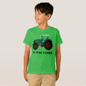 T-shirt Futur tracteur vert agricole (Devant entier)