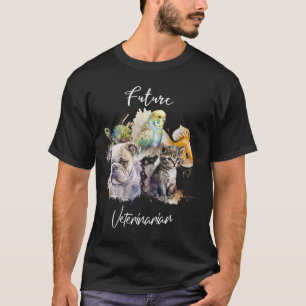 T-shirt Futur Vétérinaire Tech Assistant Stagiaire Sayi