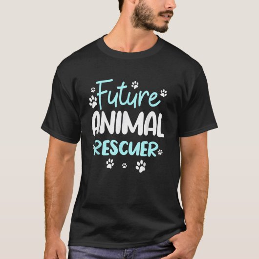 T-shirt Future Animals Rescuer Veterinarian Rescue Dog Res (Devant)