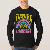 T-shirt Future Architect Bright Retro Rainbow Architects T (Devant)