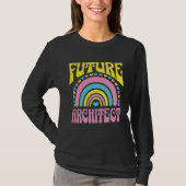 T-shirt Future Architect Bright Retro Rainbow Architects T (Devant)