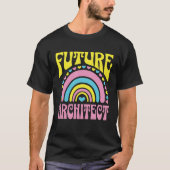 T-shirt Future Architect Bright Retro Rainbow Architects T (Devant)