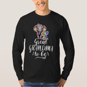 T-shirt Future Arrière-Grand-Mère éléphant Fête de Bébé Co