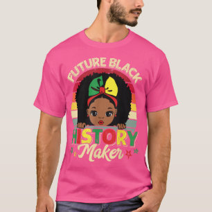 T-shirt Future Black History Maker JunetDix Filles Afro W