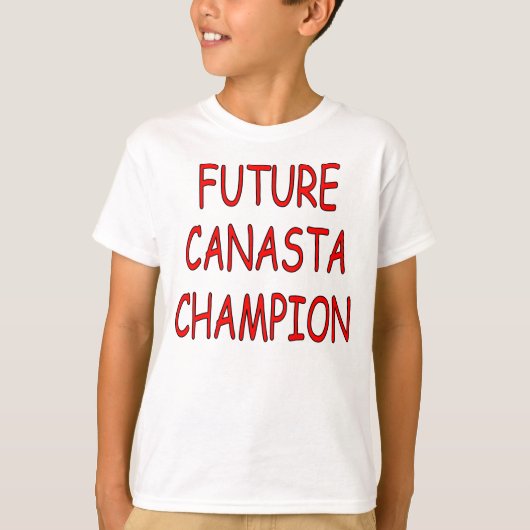 T-shirt "Future Champion Canasta" Chemise Enfants (Devant)