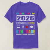 T-shirt Future Class Of 2026 8th Grade Funny Student Gradu (Design devant)