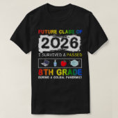 T-shirt Future Class Of 2026 8th Grade Funny Student Gradu (Design devant)