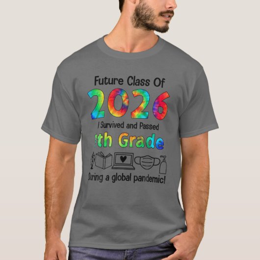 T-shirt Future Class Of 2026, I Survived (Devant)