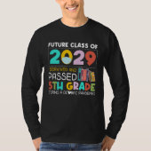 T-shirt Future Class Of 2029 I Survived Passed 5th Grade G (Devant)
