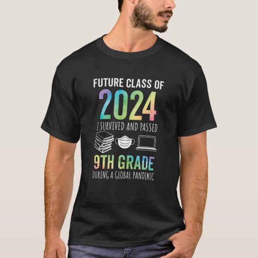 T-shirt Future Classe De 2024 9E Graduation 2021 (Devant)