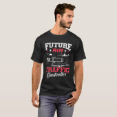 T-shirt Future Contrôleur De La Circulation Aérienne Avion (Devant entier)
